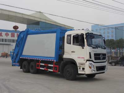 國(guó)五東風(fēng)天龍后雙橋壓縮式垃圾車